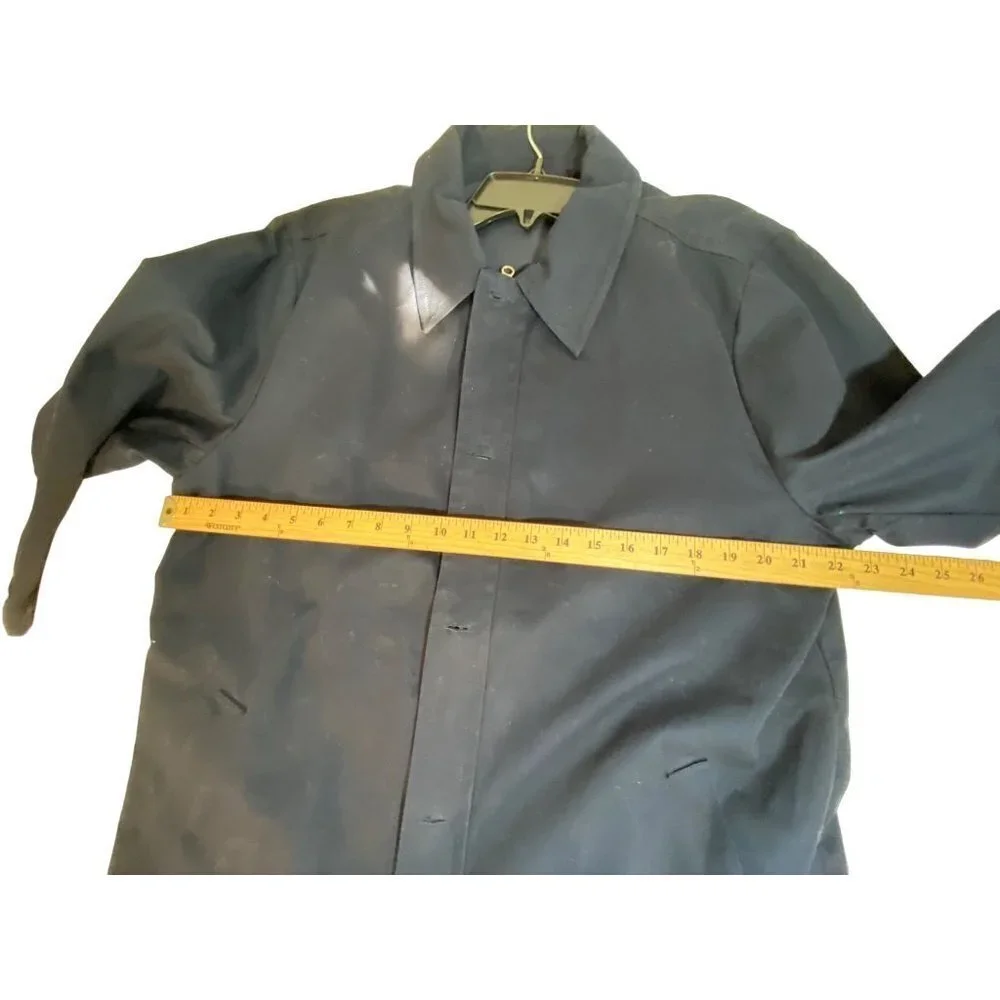 Five Four Twill Jacket Men’s Large Full Zip Button Long Sleeve Pockets Navy Blue